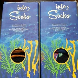 Into Socks / 3 Pack X 2 Color Assortment /Shoe Size 7-12 / MSRP $20 - NWT